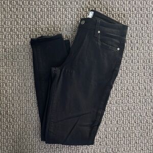 PAIGE Women's Jet Black Skinny Jeans